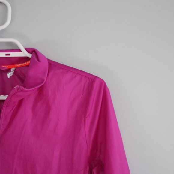 Adidas Supernova 11/12Y-M Pink Full Zip Running Outdoor Reflective Lined Jacket - Picture 4 of 11